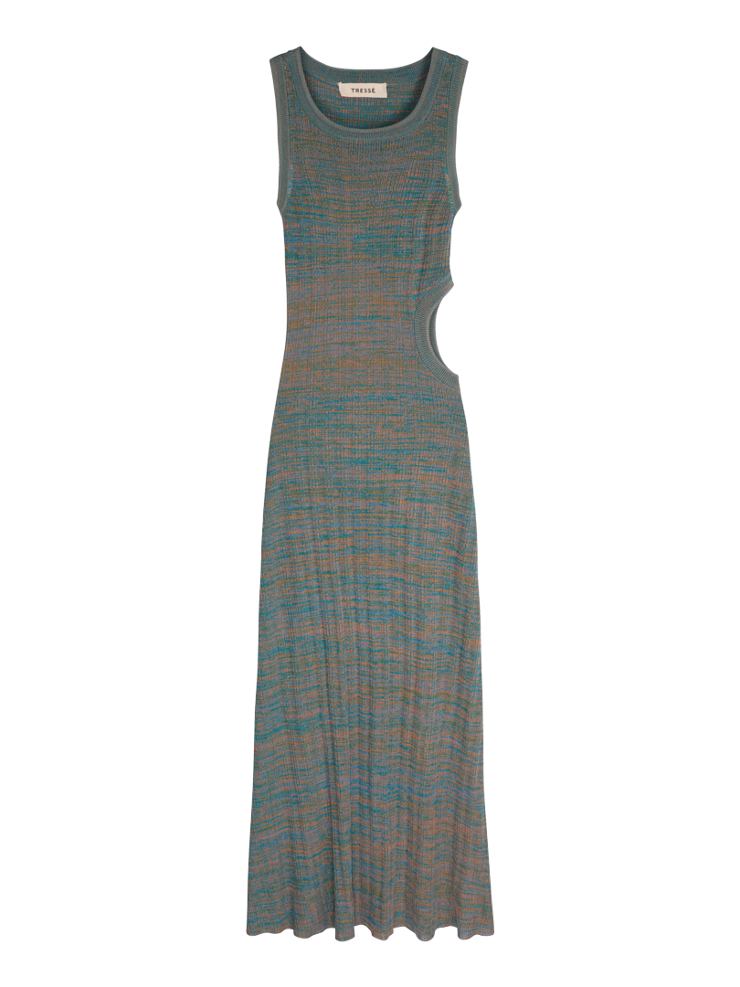 Mesh dress with cut-out - Tresse Paris