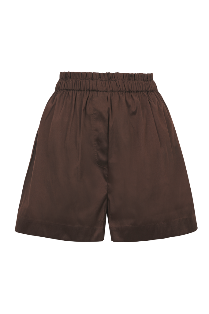 Brown SAELA shorts - Tresse Paris