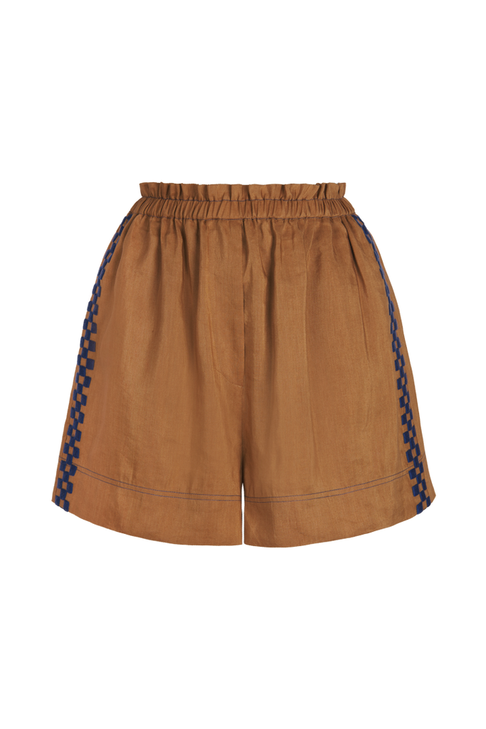 Brown SIRA shorts - Tresse Paris